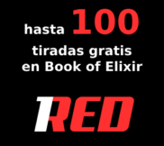 Hasta 100 Giros gratis en Book of Elixer de 1RED Casino con codigo
